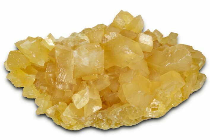 Fluorescent Yellow Calcite Crystal Cluster - South Dakota #330339